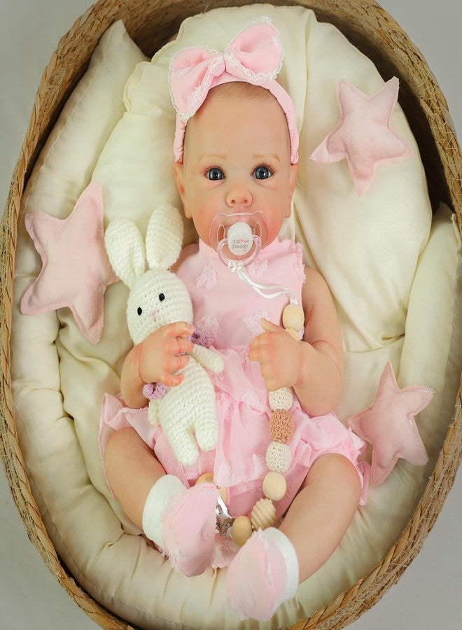 KSBD Reborn Baby Dolls - 20 Inch Realistic Baby Doll Real Life Baby Dolls Lifelike Newborn Baby Doll Girl with Soft Full Vinyl Body and Accessories can Swimming Baby Dolls for 3+ Years Old Kids Gifts - Image 1